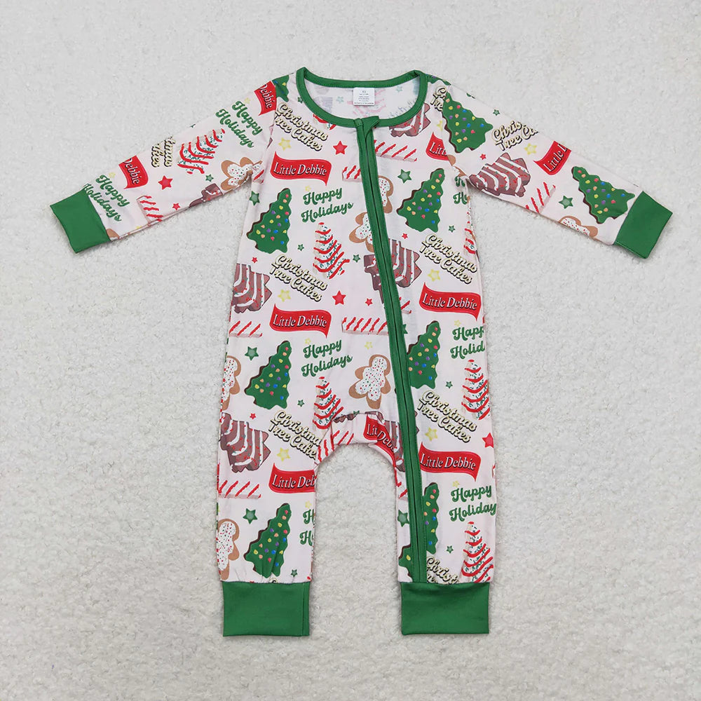 Family Christmas Green Cake Pajamas