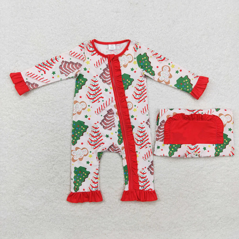 Family Christmas Red Cake Pajamas