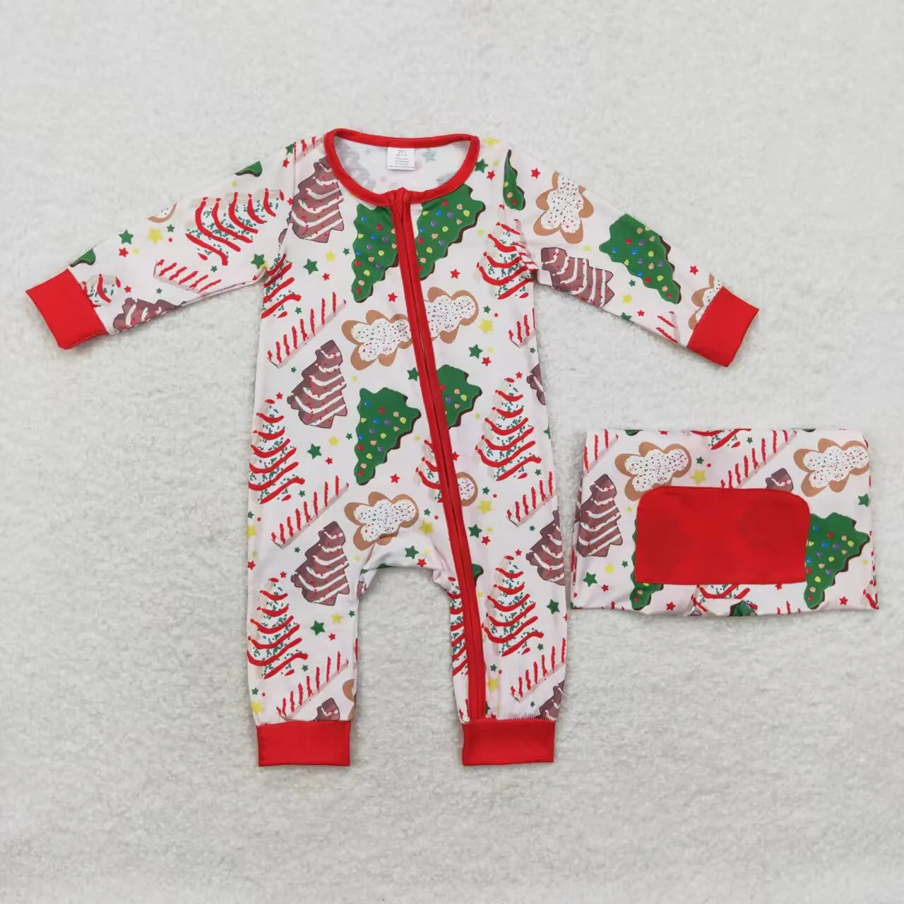 Family Christmas Red Cake Pajamas