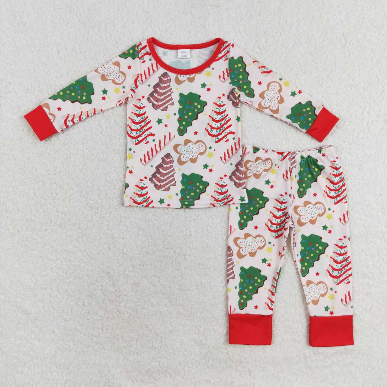 Family Christmas Red Cake Pajamas