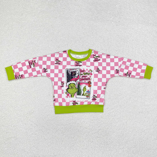 Christmas Pink Green Checkered Stole Christmas