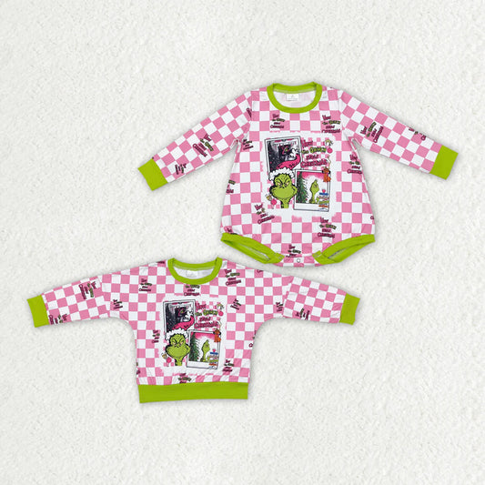 Christmas Pink Green Checkered Stole Christmas