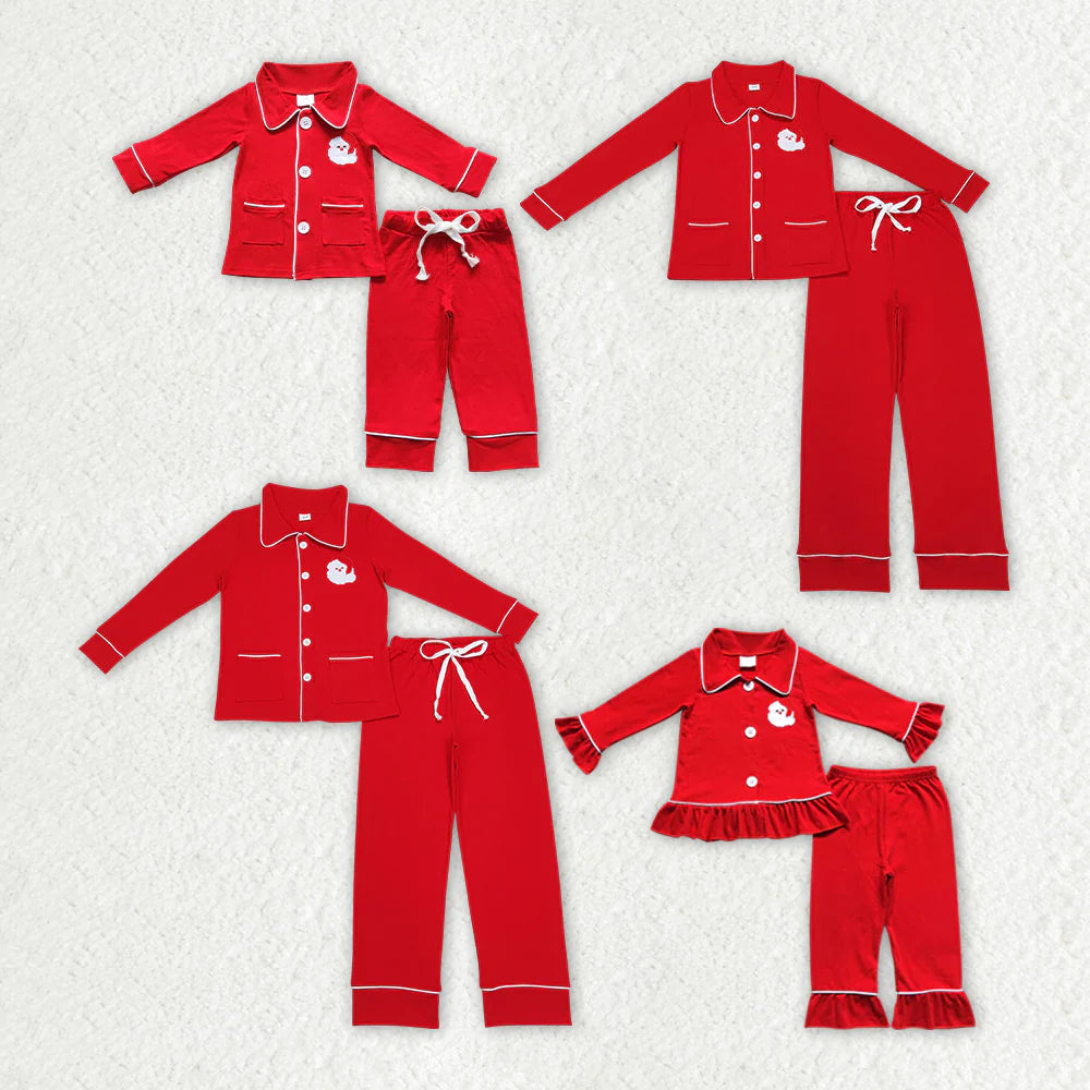 Family Christmas Red Santa Pajamas