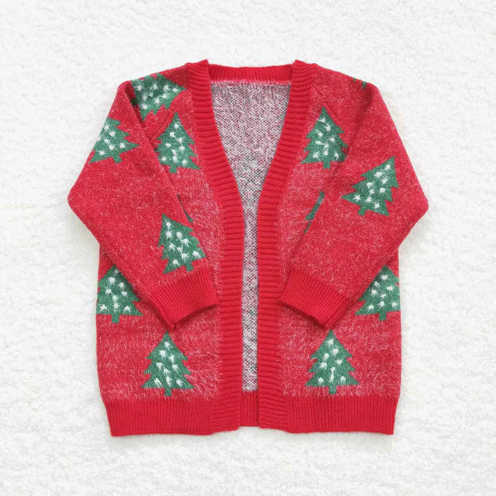 Girl’s Christmas TreeCardigan Sweater