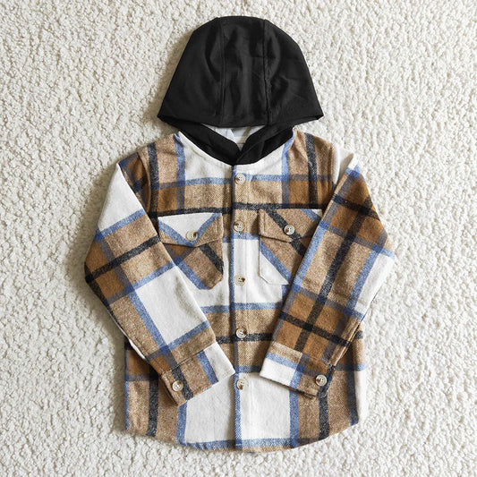 Boys Hooded Flannel