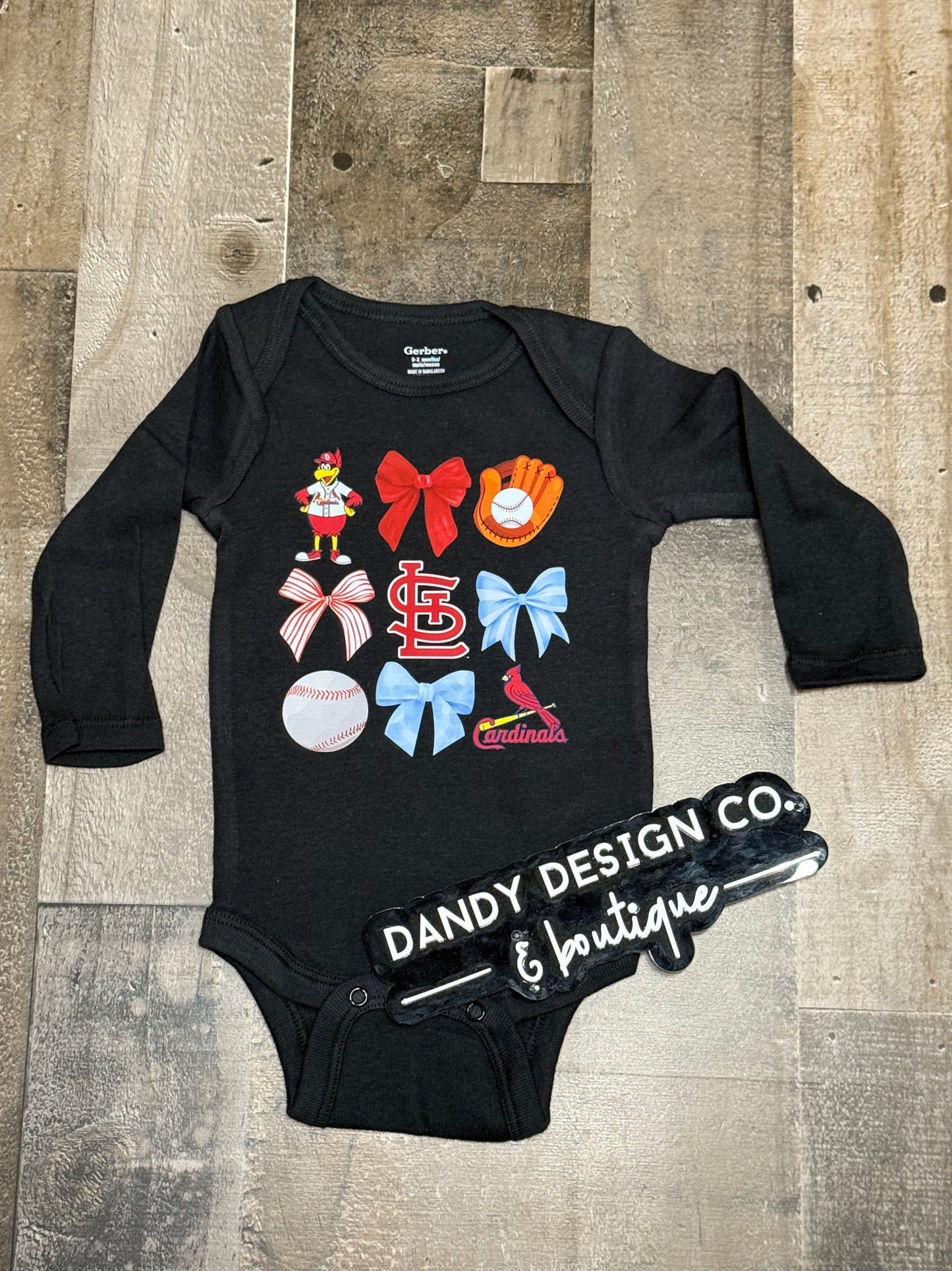 0-3M Cards Coquette Bodysuit