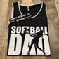 L Softball Dad Tank