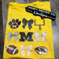 YM Mizz Football Coquette Short Sleeve