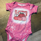 October Wear Pink Bodysuit/Short Sleeve