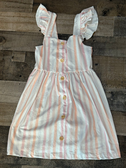 5 - Striped Ruffle Dress