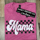 L Retro Checkered Mama Short Sleeve