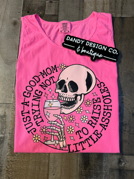 M Good Mom Skull Tank