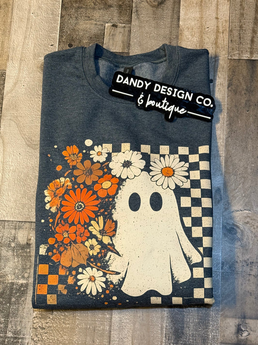 M Floral Ghost Sweatshirt