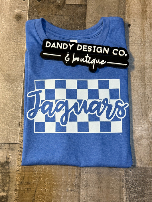 YL Checkered Jaguars Short Sleeve