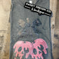 3X Skeleton Cherry Glitter Short Sleeve