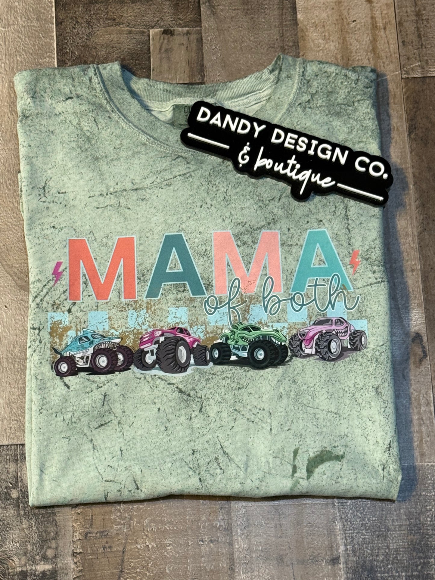 L Mama of Both Monster Truck Short Sleeve