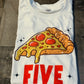 5T FIVE Pizza Short Sleeve Tee