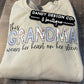 XL Grandma Heart On Sleeve Sweatshirt *ADD NAMES*