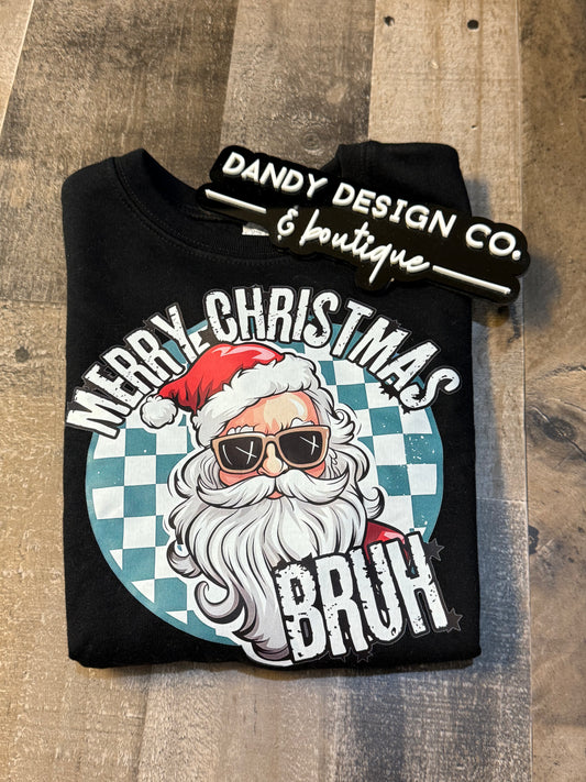 3T Merry Christmas Bruh Sweatshirt