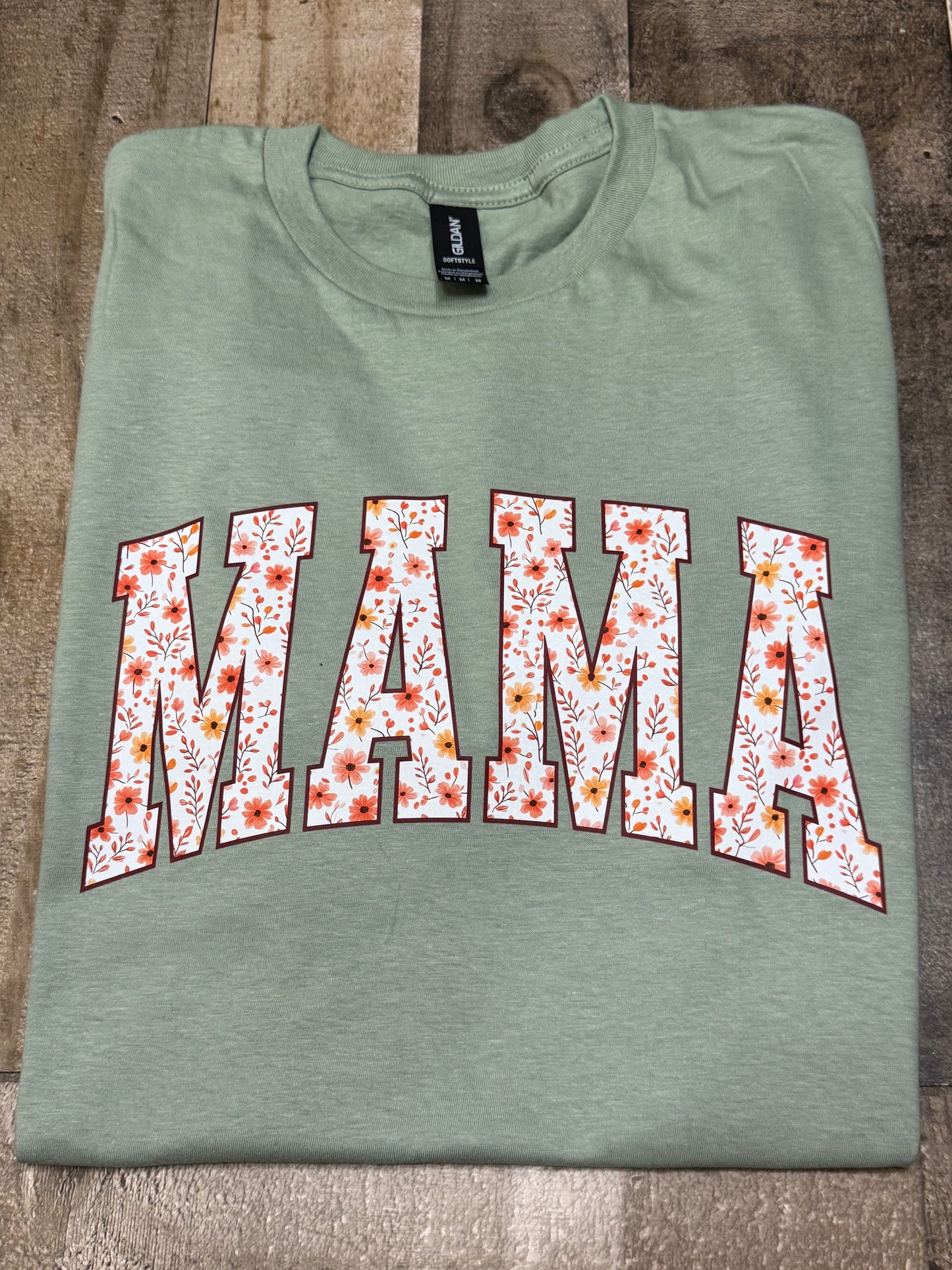 M Fall Floral Mama Short Sleeve