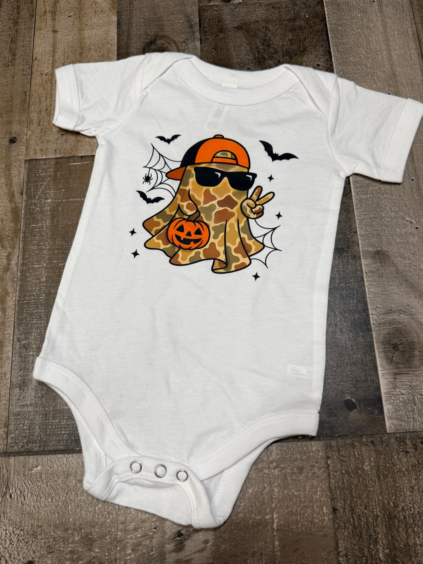 6-12M Camo Ghost Bodysuit