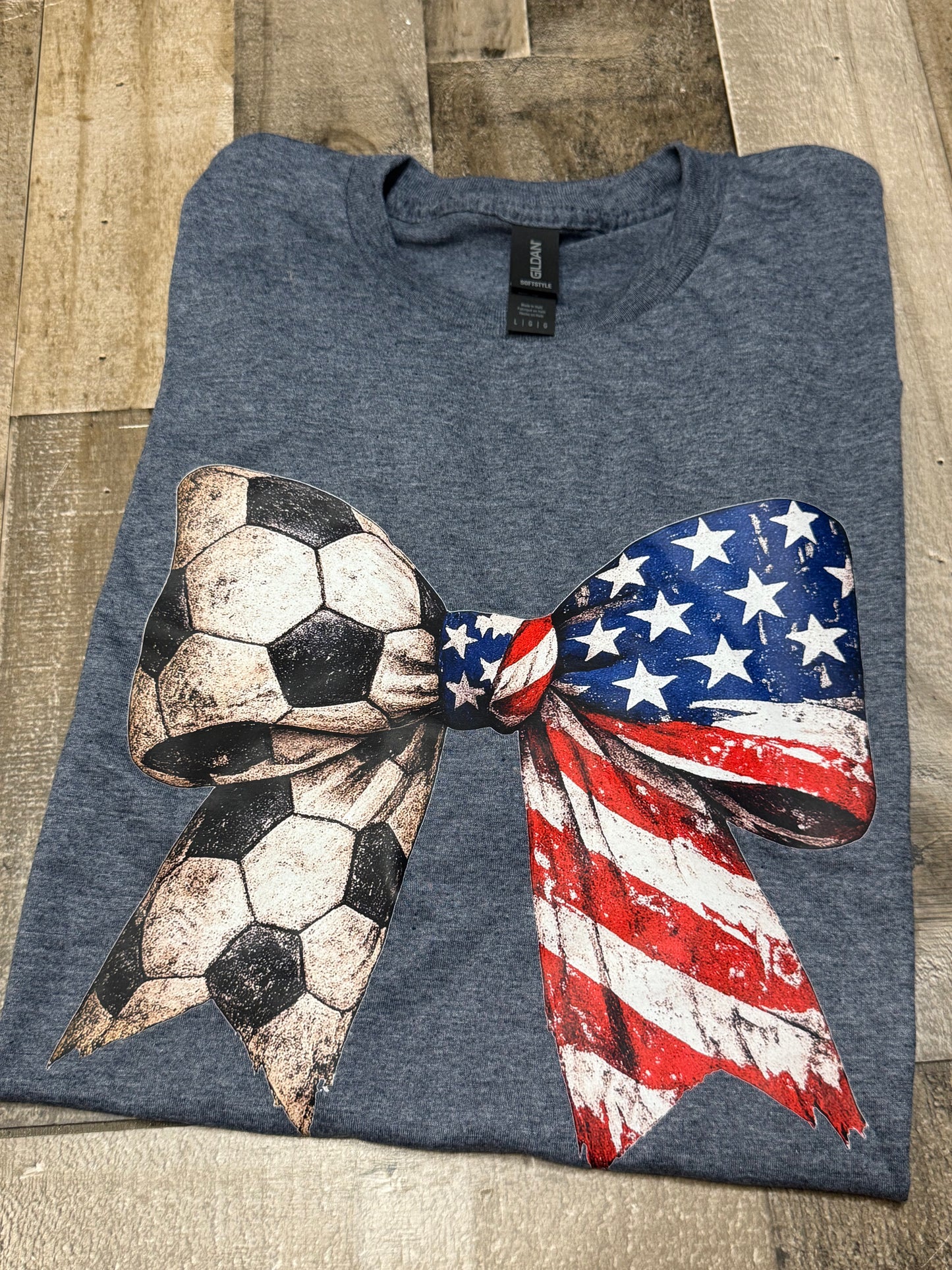 L Soccer Bow Short Sleeve
