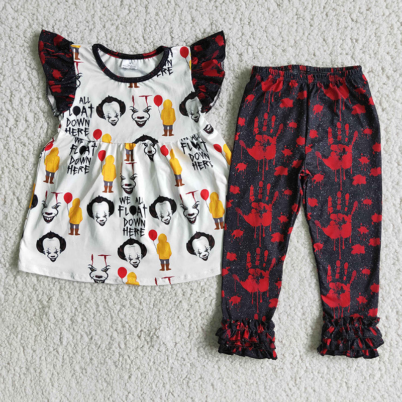 *PRE-ORDER* Clown Ruffle Sleeve + Pants Set