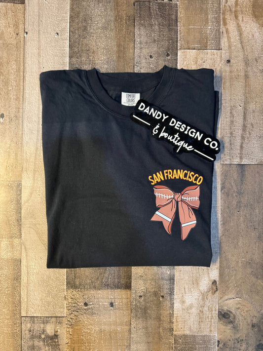 XL *BLOOPER* Niners Bow Short Sleeve