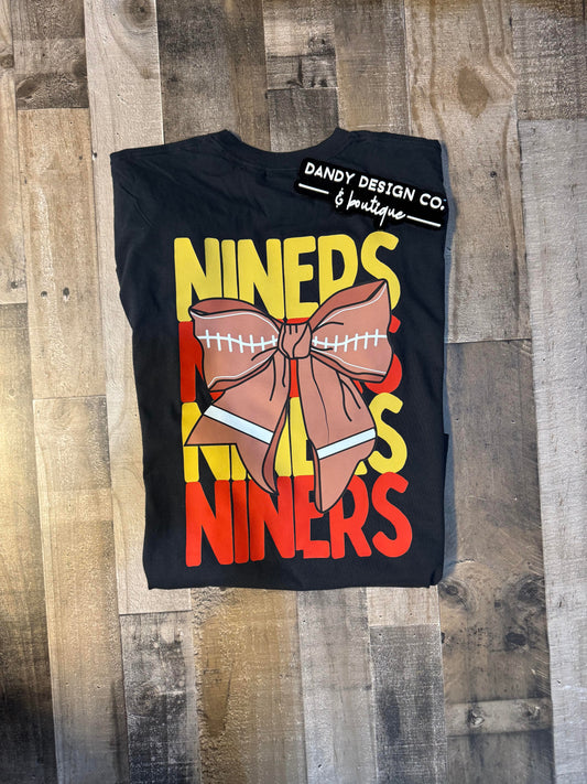 XL *BLOOPER* Niners Bow Short Sleeve