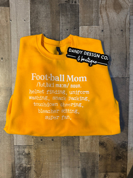 M Football Mom Sweatshirt