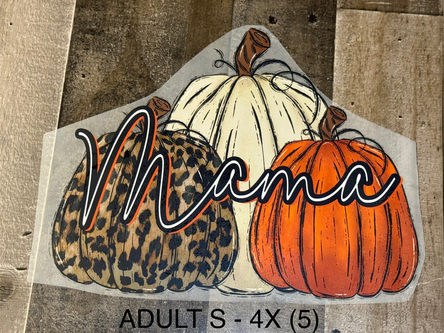 Mama Pumpkin Animal Print Adult S-4XL