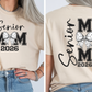 Volleyball Senior Mom Bow - Short Sleeve