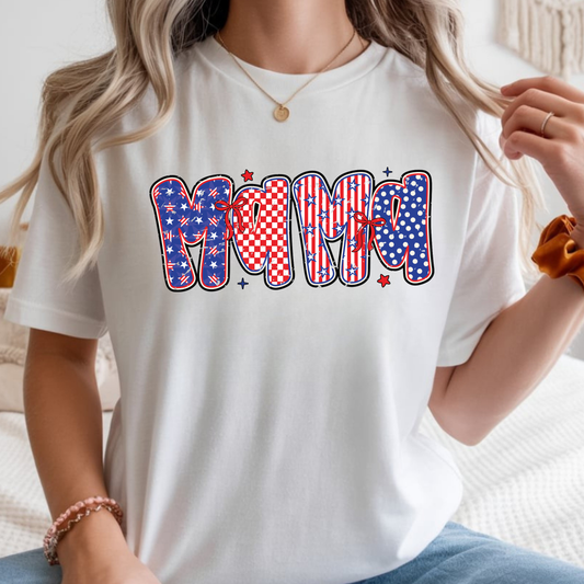 Mama Flag Doodle - Short Sleeve