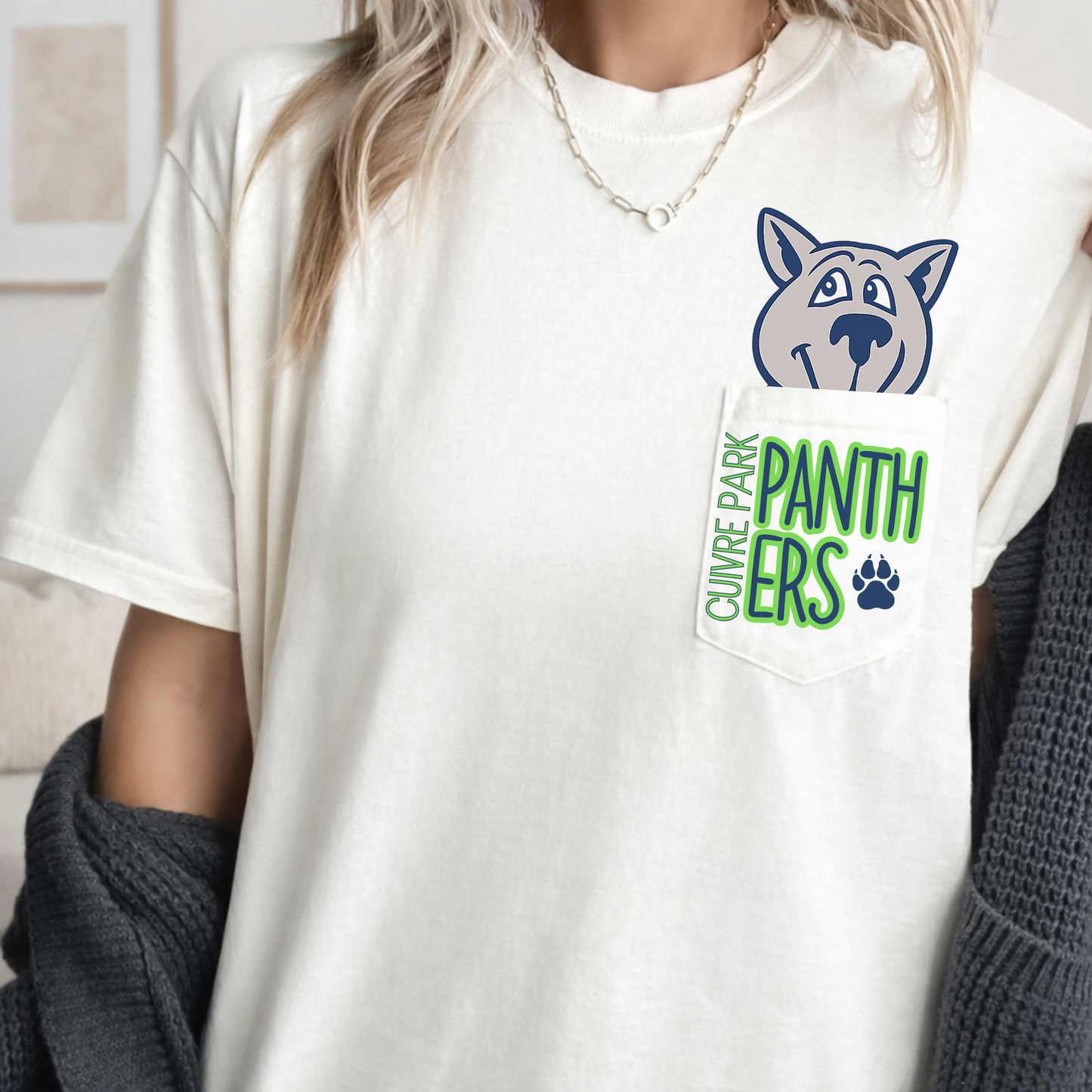 School Mascot Pocket Tee - Short Sleeve Pocket