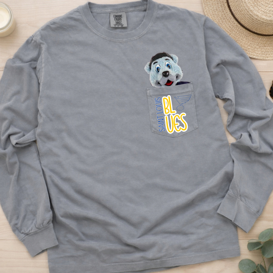 Saint Louis Hockey Pocket Tee - Long Sleeve Pocket