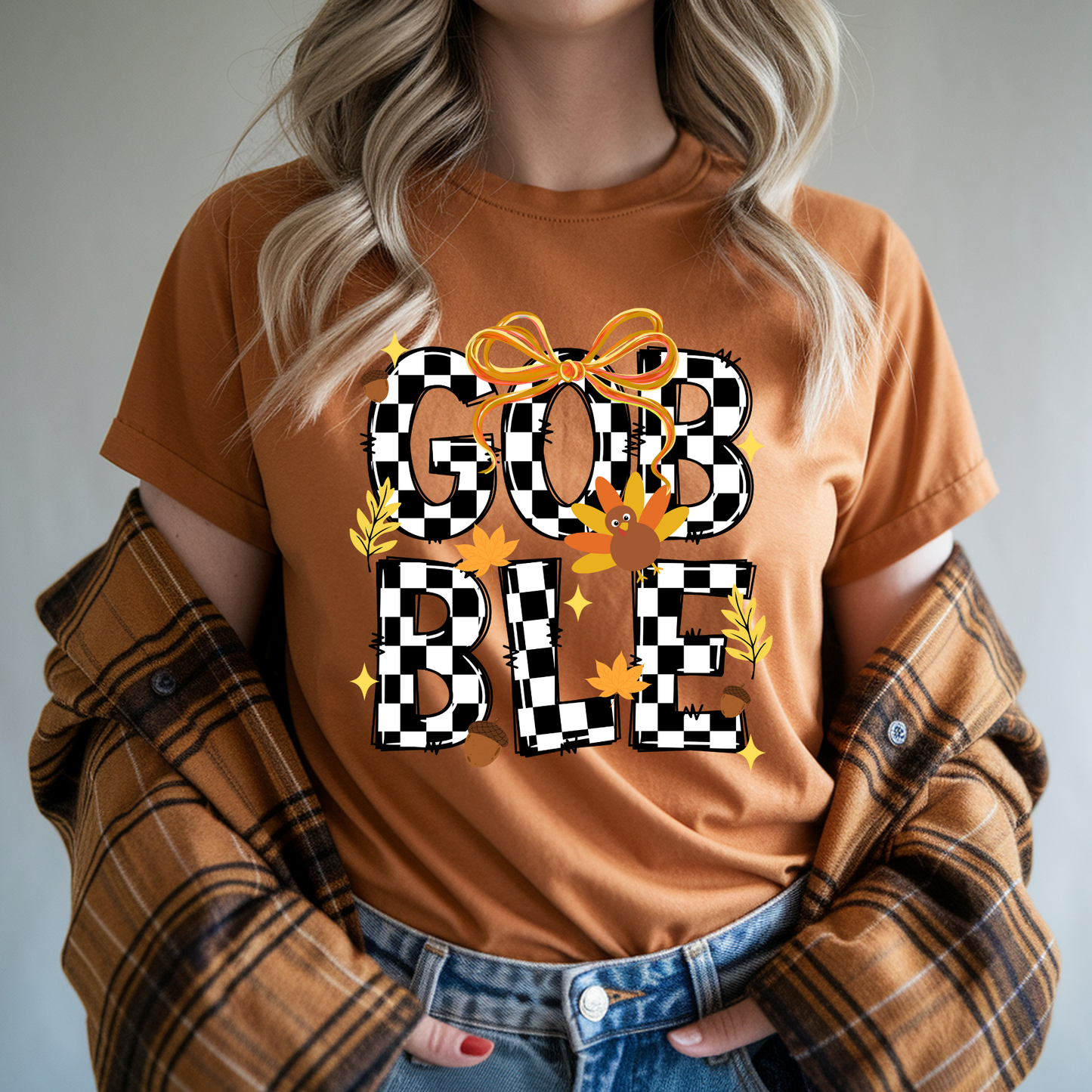 Checkered Gobble - Short Sleeve