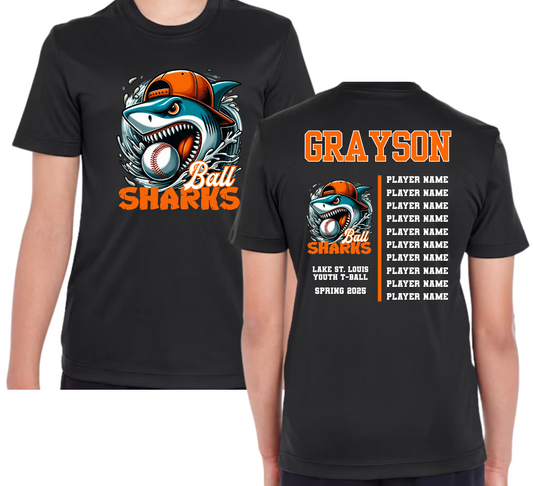 Ball Sharks Team Back Short Sleeve