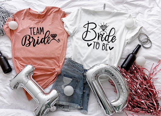 Bachelorette Bride To Be Team Bride Short Sleeve