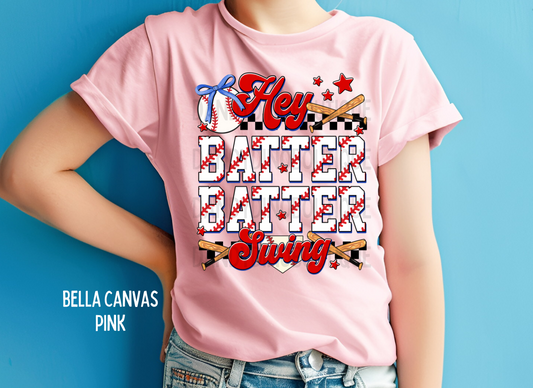 Hey Batter Batter Swing Short Sleeve T-Shirt