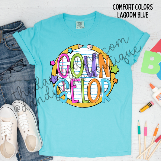 Counselor Composition Pencil Short Sleeve