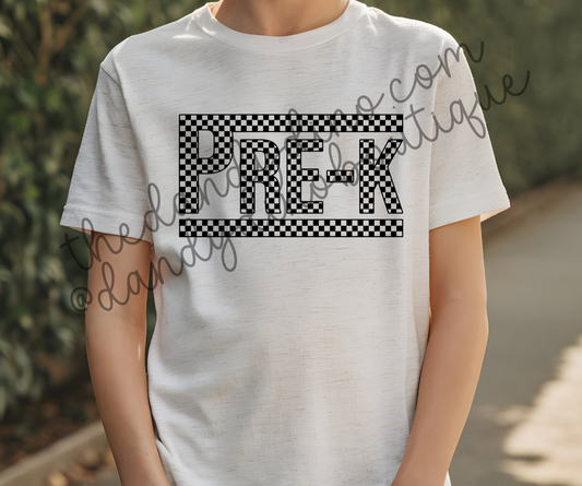 Checkered Grade Level Short Sleeve