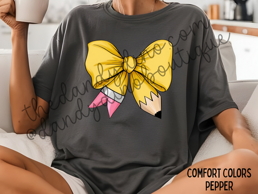 Pencil Bow Short Sleeve