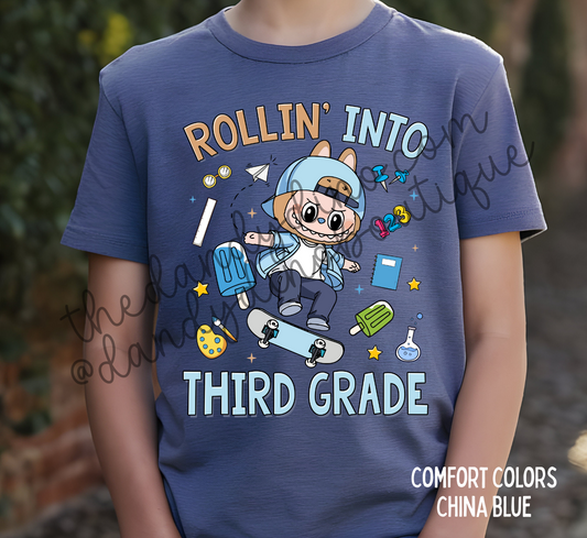 Elf Rolling Into Grade Level Short Sleeve