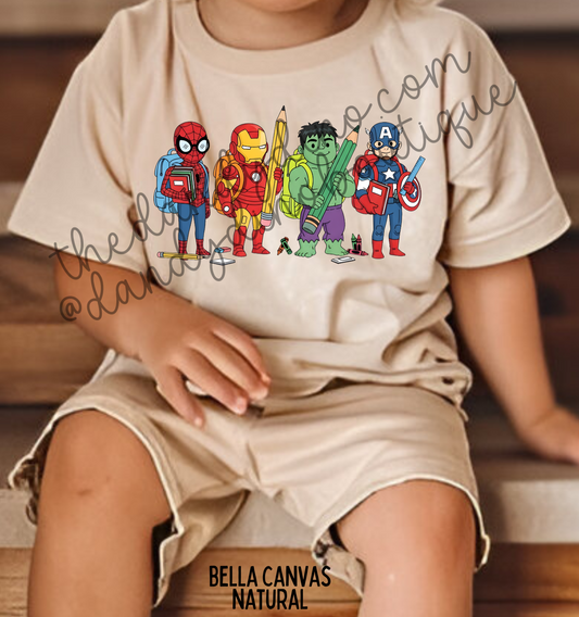 Superhero Back To School Short Sleeve