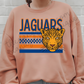 Jaguars Checkered Stripe Mascot - Sweatshirt