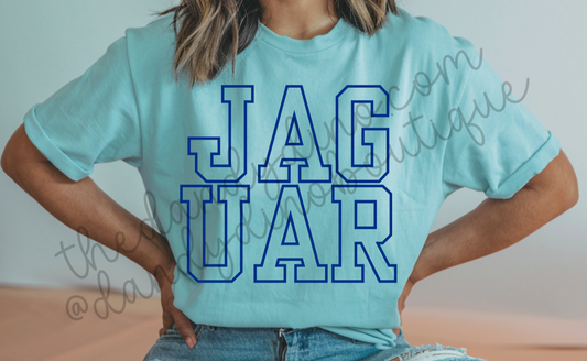 Jaguar Varsity Stacked - Short Sleeve
