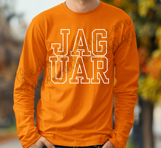Jaguar Varsity Stacked - Long Sleeve