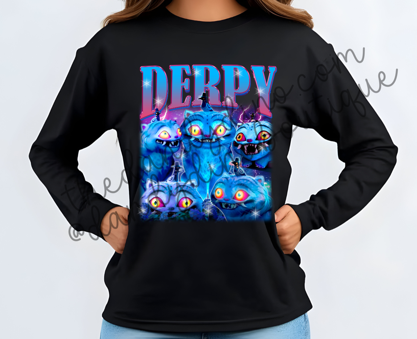 Blue Tiger Collage - Long Sleeve