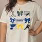 Blues Coquette Short Sleeve