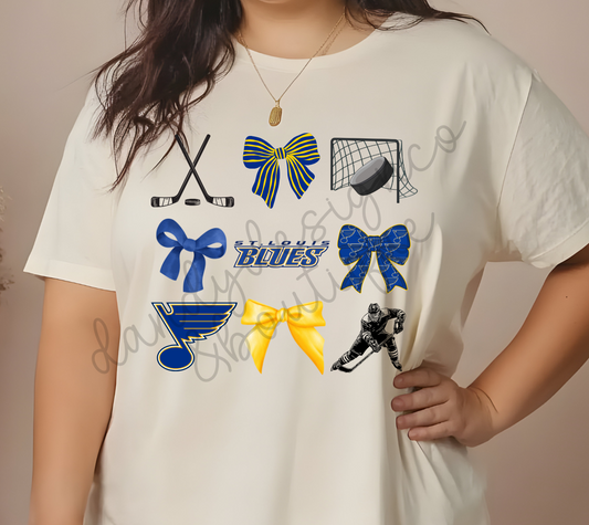 Blues Coquette Short Sleeve